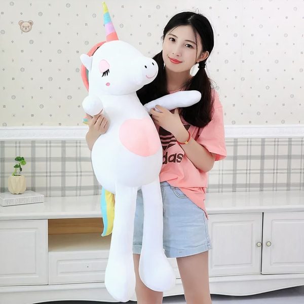 Peluche licorne arc-en-ciel géante pour câlins