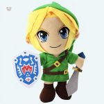 Peluche Link l'aventurier avec épée et bouclier