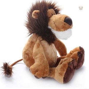 Peluche lion assis