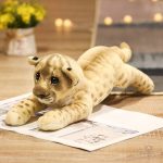 Peluche lion pour bébé, adorable compagnon en peluche naturelle