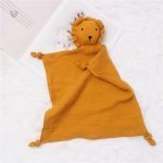 Peluche jungle, lion en coton doux pour enfants