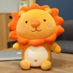 Jouet en peluche lion souriant