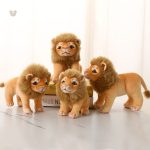Peluche lion petite avec crinière douce