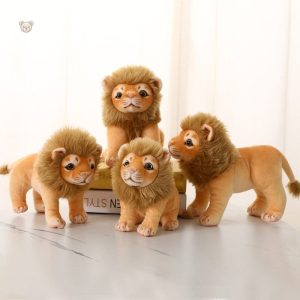 Peluche lion petite avec crinière douce