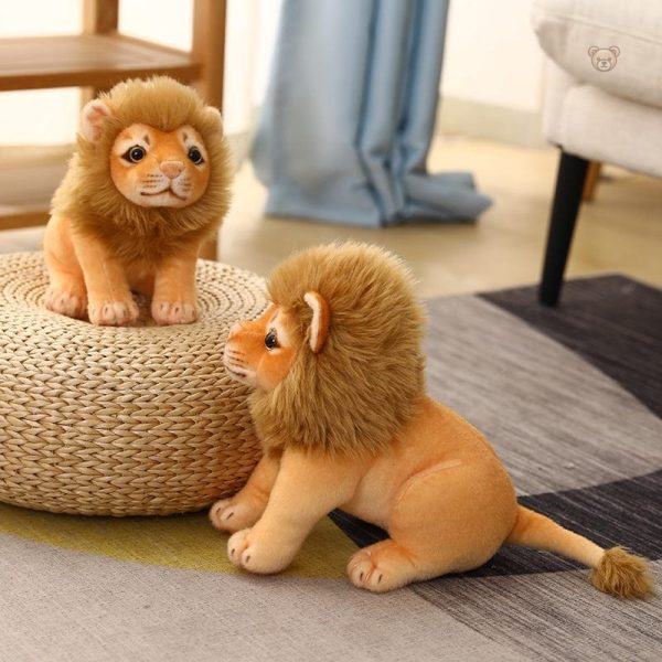 Lion en peluche parfait pour les câlins