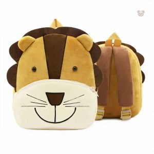 Sac à dos peluche lion pour enfants, compagnon d'aventure tendre