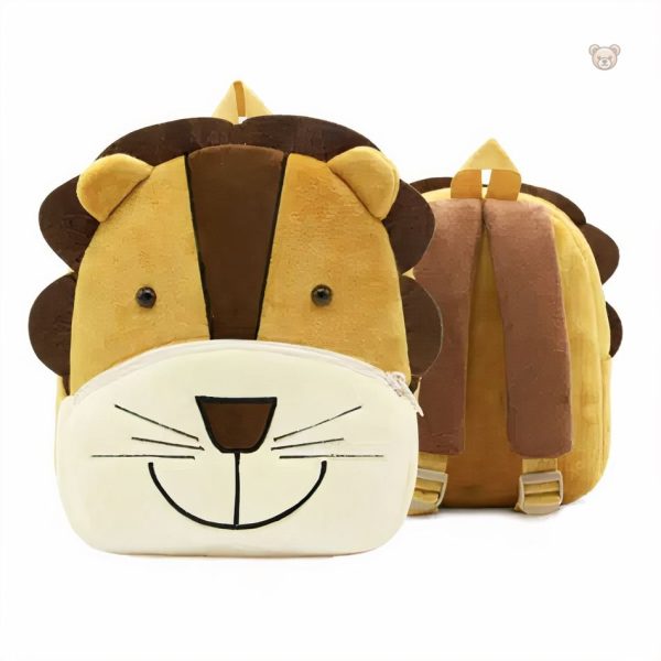 Sac à dos peluche lion pour enfants, compagnon d'aventure tendre