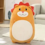 Peluche lion squishmallow avec crinière rouge douce