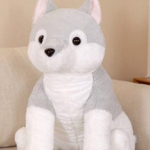 Peluche loup assis à câlins