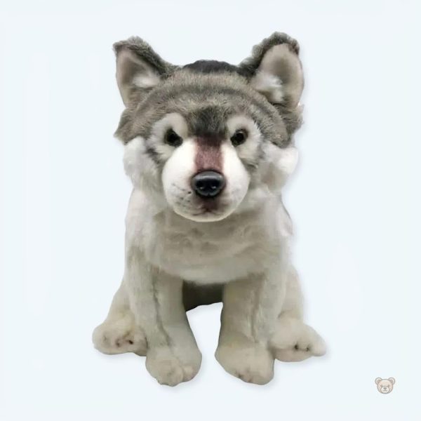 peluche-loup-assis-doux-gris-calin-hiver-enfant-1 Peluche loup doux gris assis pour câlins d'hiver
