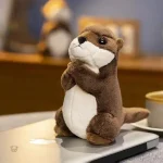 Loutre en peluche, un compagnon tendre et apaisant