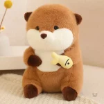 Loutre en peluche avec voile, attrayante et ludique pour jouer