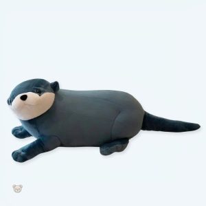 Peluche loutre bleue douce pour enfant
