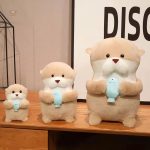 Peluche loutre douce avec compagnon poisson câlin