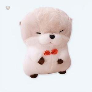 Peluche loutre marron douce et câline pour enfants