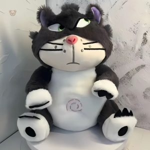 Peluche chat douce avec mélodies apaisantes