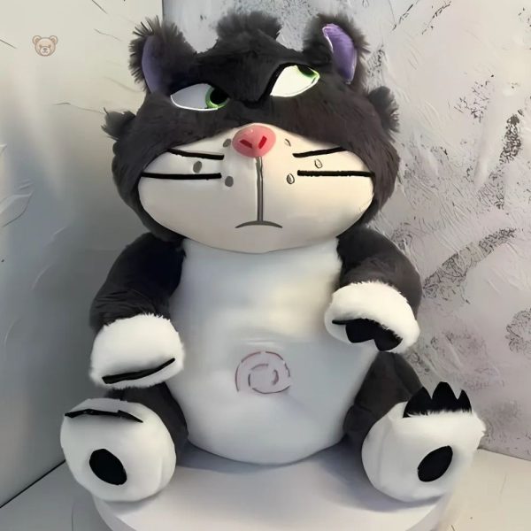 Peluche chat douce avec mélodies apaisantes