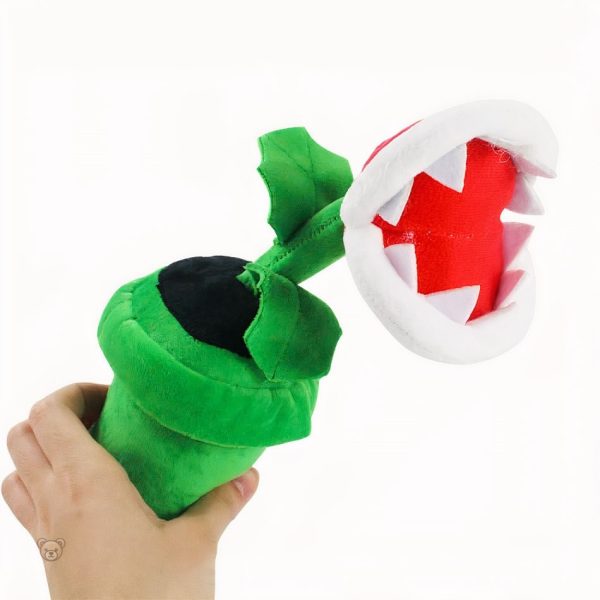 Peluche Mario colorée en forme de plante carnivore