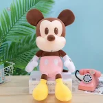 Peluche Mickey Mouse marron douce et câline