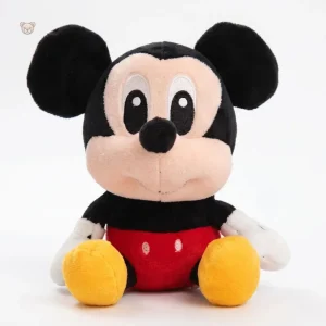 Peluche Mickey Mouse noire mini, douce et compacte