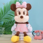 Peluche Minnie Mouse marron douce et câline