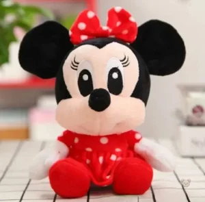Minnie Mouse peluche rouge, taille mini, adorable et douce