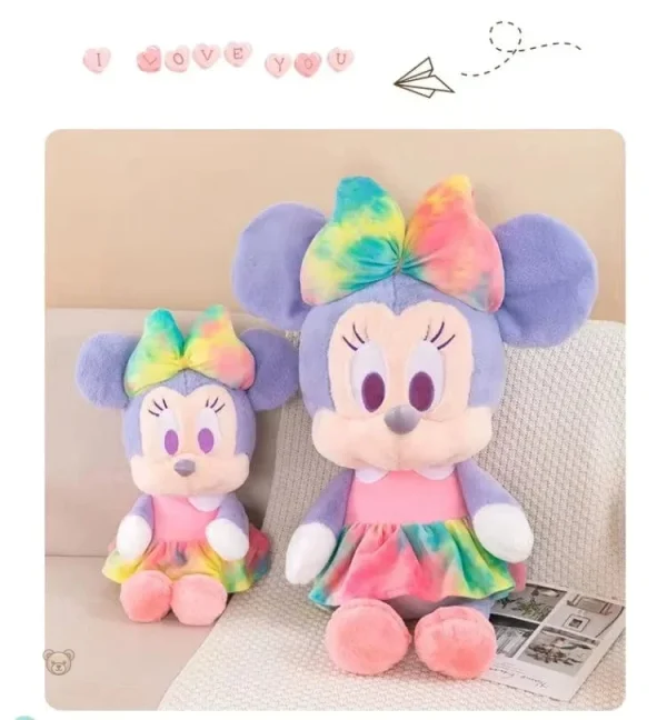 Jouet en peluche Minnie, design vibrant et ludique