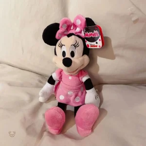 Minnie Mouse rose en peluche, douce et câline pour enfants
