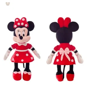 Minnie Mouse en peluche, design rouge emblématique