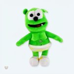 Peluche musicale douce verte pour chambre d'enfant