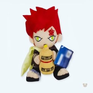 Peluche Gaara ninja en sable, douce et décorative manga