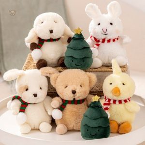 Peluche Noël animaux mignons pour enfants