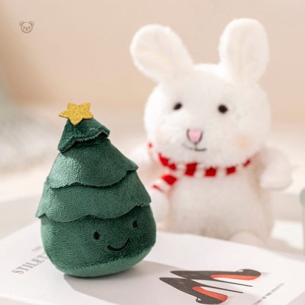 Peluche décorative Noël, animaux en fête
