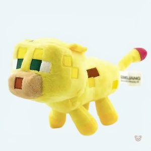 Peluche ocelot Minecraft douce et câline pour enfants