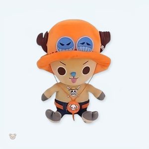 Peluche Chopper One Piece orange douce pour enfants