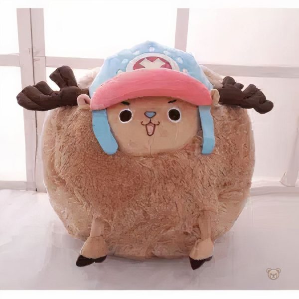 Tony Chopper, peluche en forme de boule bleue et moelleuse