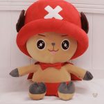 Peluche douce Tony Chopper rouge de One Piece