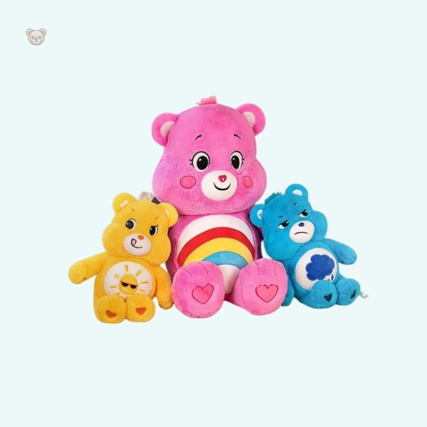peluche-oreiller-bisounours-doux-calin-enfant-colore-1 Peluche oreiller Bisounours doux câlin enfant