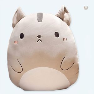 Peluche oreiller chat doux pour une détente confortable