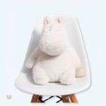 Peluche hippopotame blanc doux pour le confort à la maison