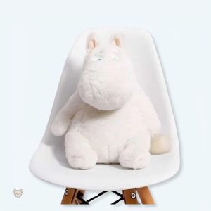 Peluche hippopotame blanc doux pour le confort à la maison