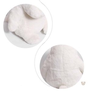 Oreiller hippopotame blanc, compagnon moelleux pour la détente