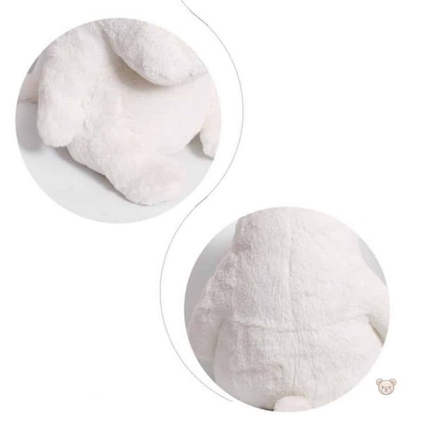 Oreiller hippopotame blanc, compagnon moelleux pour la détente