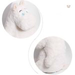 Peluche douce en forme d'hippopotame, idéale pour les câlins