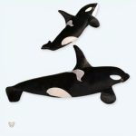 Peluche orque géante douce pour câlins d'enfant
