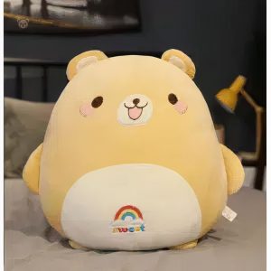 Ours en peluche doux et coloré pour le réconfort des petits