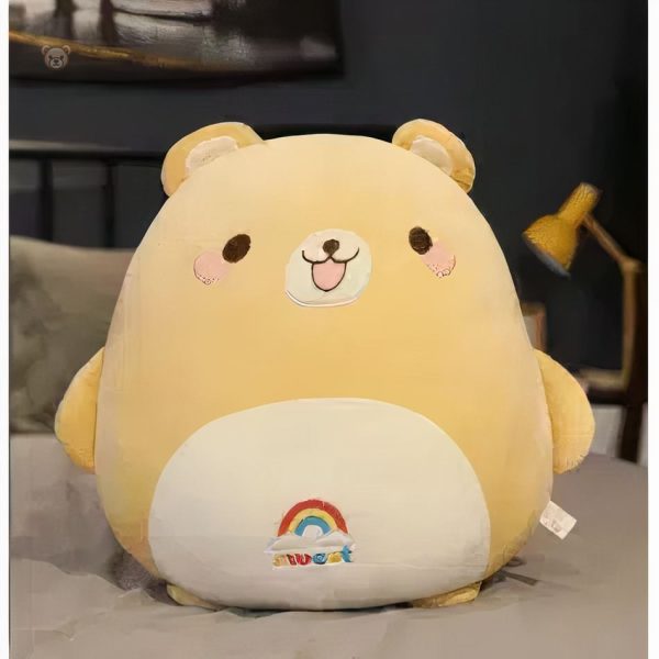 Ours en peluche doux et coloré pour le réconfort des petits