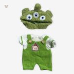 Ours vert en peluche, fabrication soignée et douce