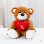Ours câlin en peluche, parfait compagnon pour les nuits d'enfant