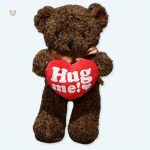 Peluche ours brun douce pour câlins réconfortants d'enfant